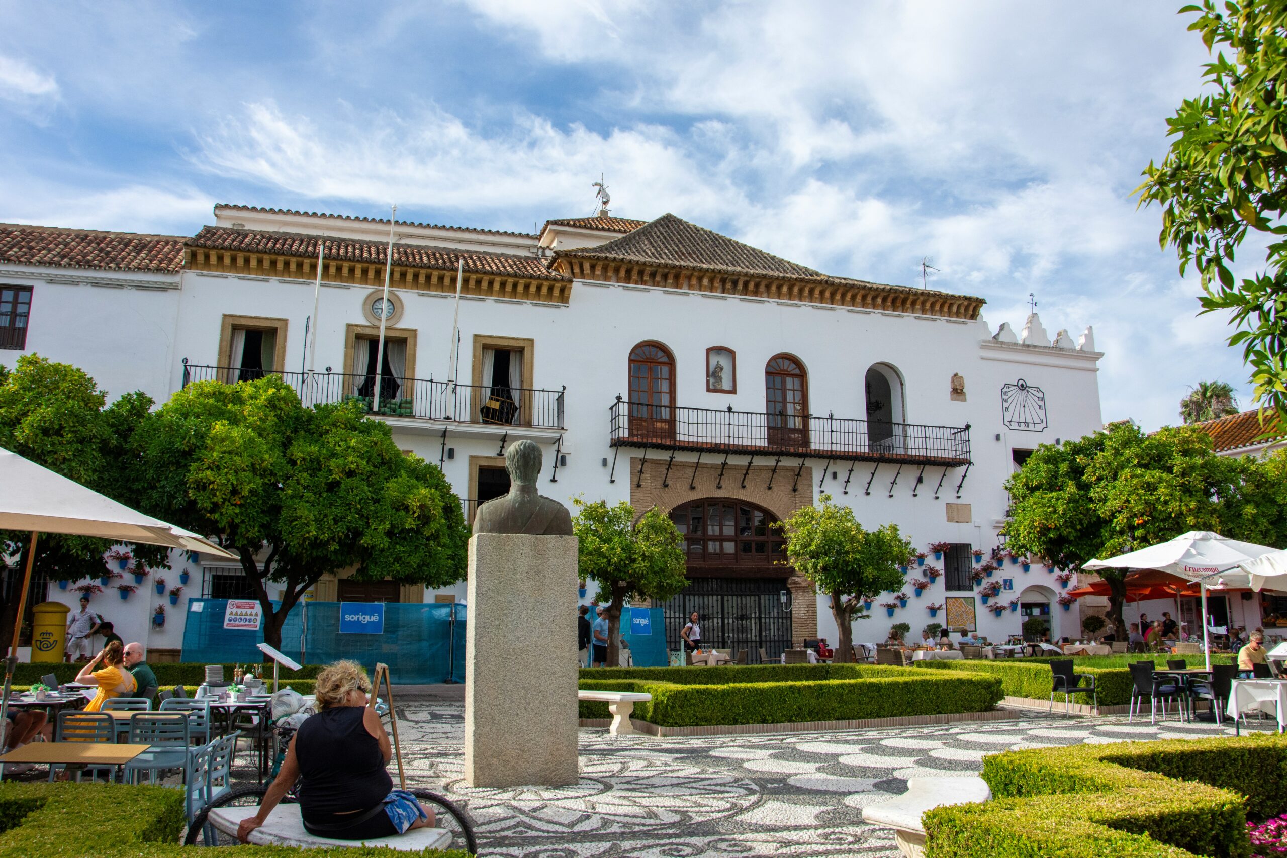 Traditional whitewashed architecture in Marbella Old Town
